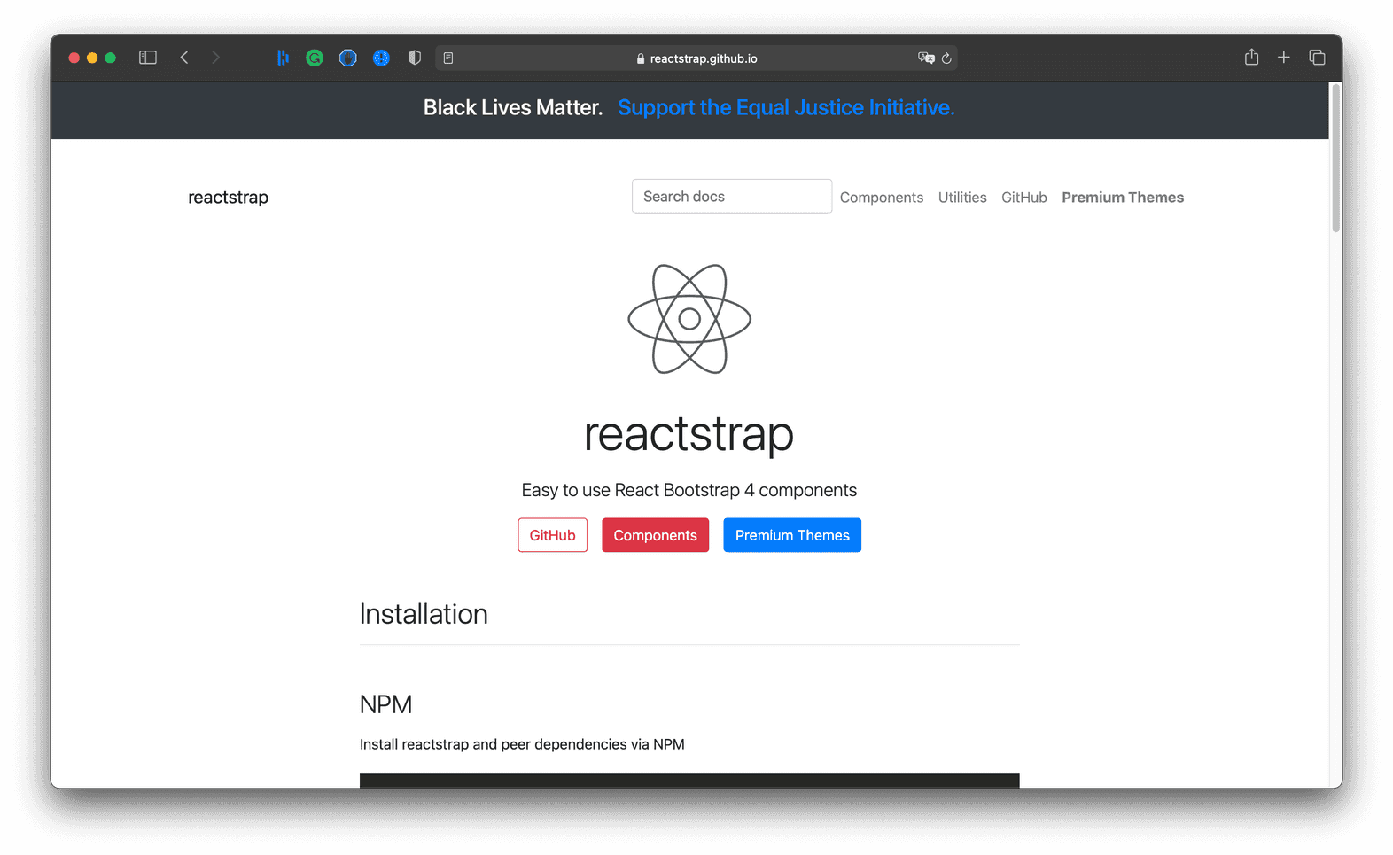 Запуск react проекта